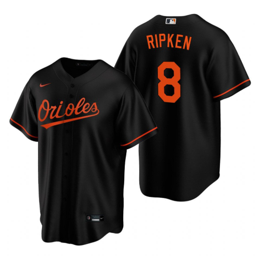 Men's Baltimore Orioles #8 Cal Ripken Jr. Black Cool Base Stitched Jersey Men's Baltimore Orioles #8 Cal Ripken Jr. Black Cool Base Stitched Jersey